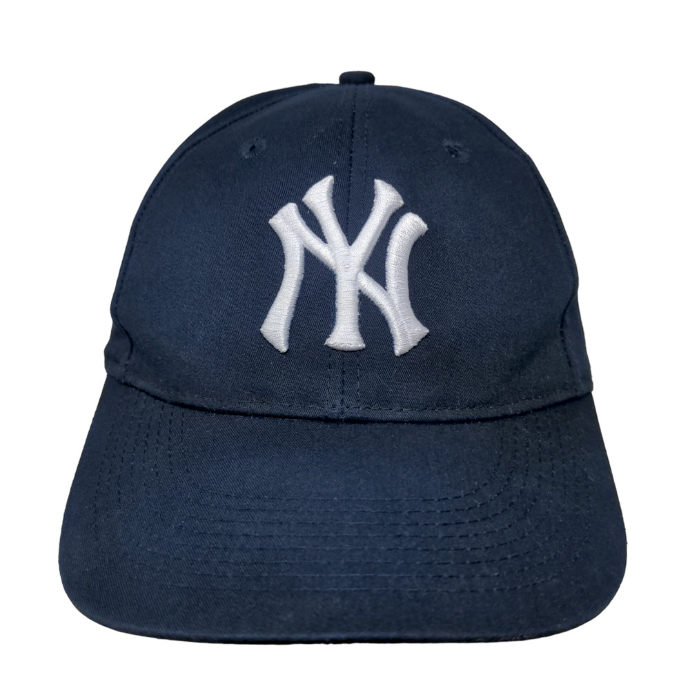 OC Sports Men's Strapback Hat Blue OSFM Embroidered New York Yankees Logo